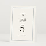 "Dotted Classic" - Table Numbers in Hydrangea by Carolyn MacLaren - Folded