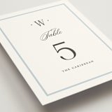 "Dotted Classic" - Table Numbers in Hydrangea by Carolyn MacLaren - Detail