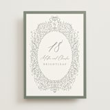 "Ornate sketched frame" - Table Numbers in Forest by Jackie Crawford - Front