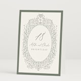 "Ornate sketched frame" - Table Numbers in Forest by Jackie Crawford - Folded