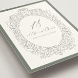 "Ornate sketched frame" - Table Numbers in Forest by Jackie Crawford - Detail