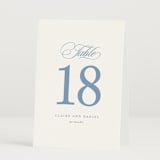 "Aristocratic" - Table Numbers in Sky by Creo Study - Folded