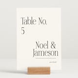 "Modern Space" - Table Numbers in Cloud by Ashlee Townsend - Displayed (stand not included)