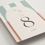 "Trois" - Table Numbers in Almond by Blustery August - Detail