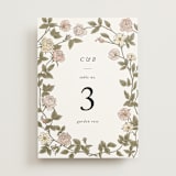 "Vintage Roses" - Table Numbers in Snow by Tara Grangroth - Front