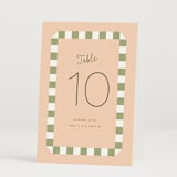 "Boardwalk" - Table Numbers in Peach by Baumbirdy - Folded