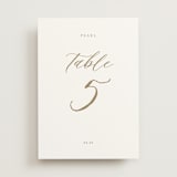 "Vintage Whimsy" - Table Numbers in Peony by Corinne Malesic - Front