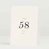 "traditional love story" - Table Numbers in Black Tie by Phrosné Barwood - Folded