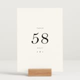 "traditional love story" - Table Numbers in Black Tie by Phrosné Barwood - Displayed (stand not included)