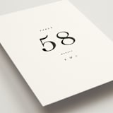 "traditional love story" - Table Numbers in Black Tie by Phrosné Barwood - Detail