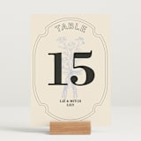"Sealed" - Table Numbers in Daisy by Baumbirdy - Displayed (stand not included)