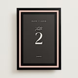 "Elance" - Table Numbers in Onyx by Eric Clegg - Front