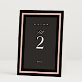 "Elance" - Table Numbers in Onyx by Eric Clegg - Folded