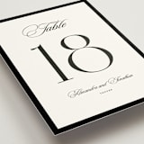 "Black Tie" - Table Numbers in Ink by That Girl Press - Detail