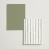 "Handwritten" - Table Numbers in Moss by Cass Loh - Back of Card Options