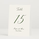 "Handwritten" - Table Numbers in Moss by Cass Loh - Folded