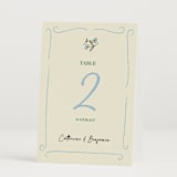 "The Pairfect" - Table Numbers in Waterlily by Helena Vitto - Folded