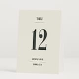 "Flynn" - Table Numbers in Ash by Kelly Watkins - Folded