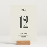 "Flynn" - Table Numbers in Ash by Kelly Watkins - Displayed (stand not included)