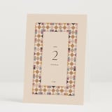 "prairie patchwork quilt" - Table Numbers in Autumn by Jessica Yeo - Folded
