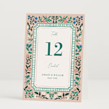 "Le Jardin" - Table Numbers in Petal by Elly - Folded