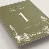 "Rancho" - Table Numbers in Verde by Megan Davis - Detail