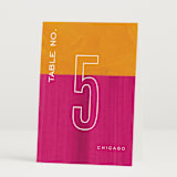 "Paint" - Table Numbers in Punch by Pixel and Hank - Folded