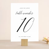 "Someone Like You" - Table Numbers in Tuxedo by Design Lotus - Front