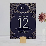 "Wedding Enchantment" - Table Numbers in Midnight by Chris Griffith - Front