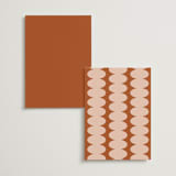 "Typographical Poster" - Table Numbers in Blush by Stacey Day - Back of Card Options