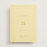 "Vintage Label" - Table Numbers in Butter by Nazia Hyder - Front