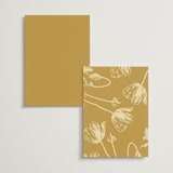 "Vintage Label" - Table Numbers in Butter by Nazia Hyder - Back of Card Options