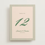 "Scripted" - Table Numbers in Emerald by Creo Study - Front