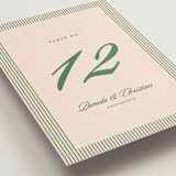 "Scripted" - Table Numbers in Emerald by Creo Study - Detail