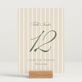 "Summer Fields" - Table Numbers in Petal by Lisa Joanna Harrison - Displayed (stand not included)