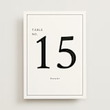 "Sophistique" - Table Numbers in Linen by Cindy Reynolds - Front