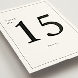 "Sophistique" - Table Numbers in Linen by Cindy Reynolds - Detail