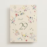 "whimsey floral" - Table Numbers in English Garden by Phrosné Barwood - Front