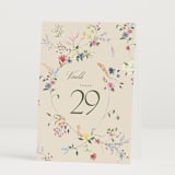 "whimsey floral" - Table Numbers in English Garden by Phrosné Barwood - Folded