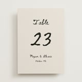 "simple monogram" - Table Numbers in Lace by Cass Loh - Front