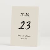 "simple monogram" - Table Numbers in Lace by Cass Loh - Folded