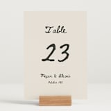 "simple monogram" - Table Numbers in Lace by Cass Loh - Displayed (stand not included)