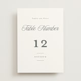 "Beautiful Day" - Table Numbers in Graphite by Leah Bisch - Front