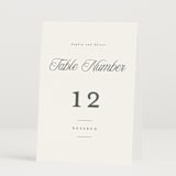 "Beautiful Day" - Table Numbers in Graphite by Leah Bisch - Folded