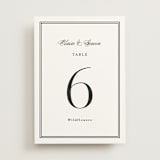 "Timeless Together" - Table Numbers in Tuxedo by Carolyn MacLaren - Front
