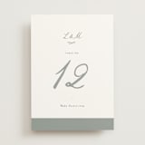 "signature monogram" - Table Numbers in Sage by Sara Hicks Malone - Front
