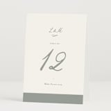 "signature monogram" - Table Numbers in Sage by Sara Hicks Malone - Folded