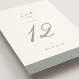 "signature monogram" - Table Numbers in Sage by Sara Hicks Malone - Detail