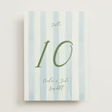 "Alento" - Table Numbers in Celeste by Pati Cascino - Front