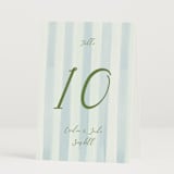 "Alento" - Table Numbers in Celeste by Pati Cascino - Folded